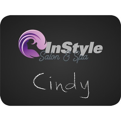 Sacramento Reusable Chalkboard Badge (Custom Size 0-3 Sq. In.)